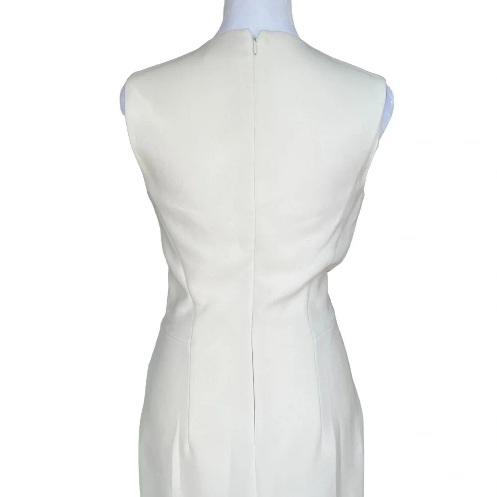 L’Agence Exclusively for Intermix - Ivory Sleeveless Sheath Dress Sz 2